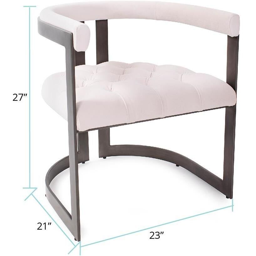 Bantry Cream and Gunmetal Armchair